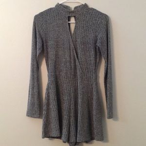 Long sleeve knit romper